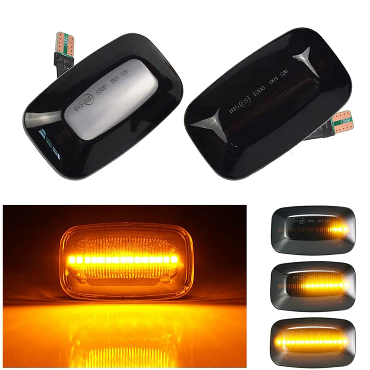 For 90-97 Toyota Land Cruiser 80 Series Sequential LED Side Marker