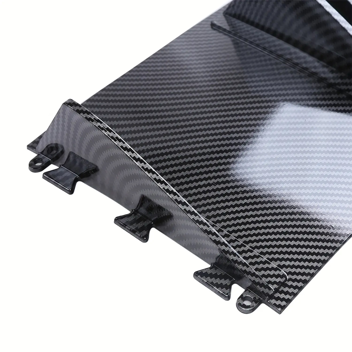 thumbnail image 2 of Carbon Fiber Look Rear Diffuser For Chevy Camaro SS | Bumper Lip Spoiler With 5 Fins & Screws 2 of 5