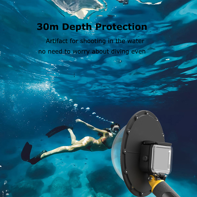 For Gopro Hero 9 Action Camera 30m Underwater Diving Lens Hood Buoyancy Stick 30m action camera diving for gopro hero hood lens underwater 