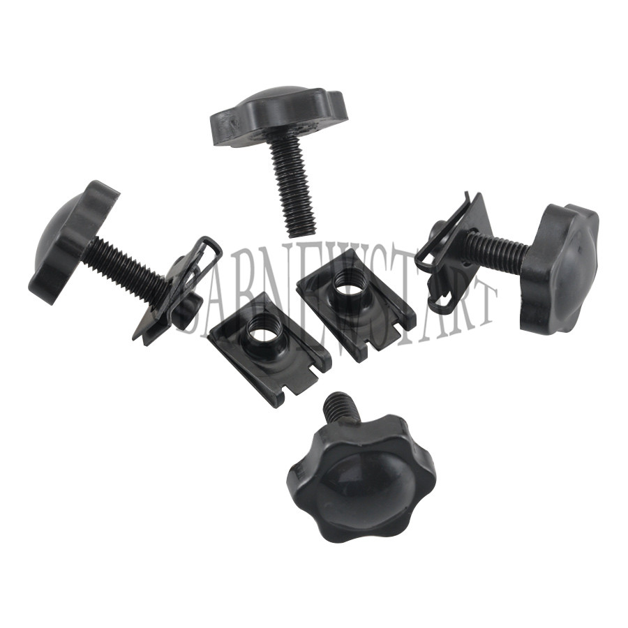 4pcs Quick Release Black Saddlebag Anti-Theft Screw for 93-2016 all Touring FLT