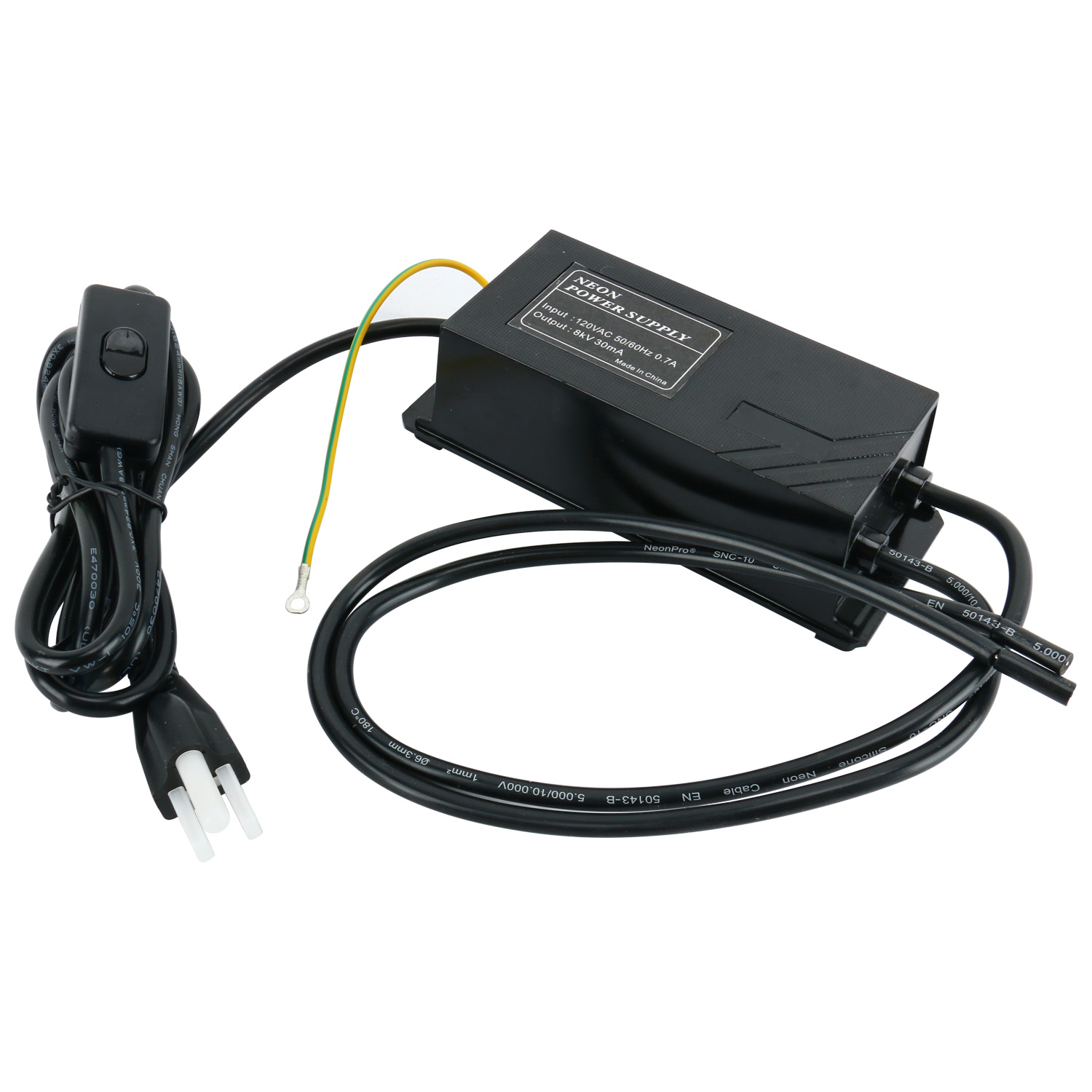 Electronic Neon Sign Transformer 8000V 8KV 30mA Neon Power Supply Kit