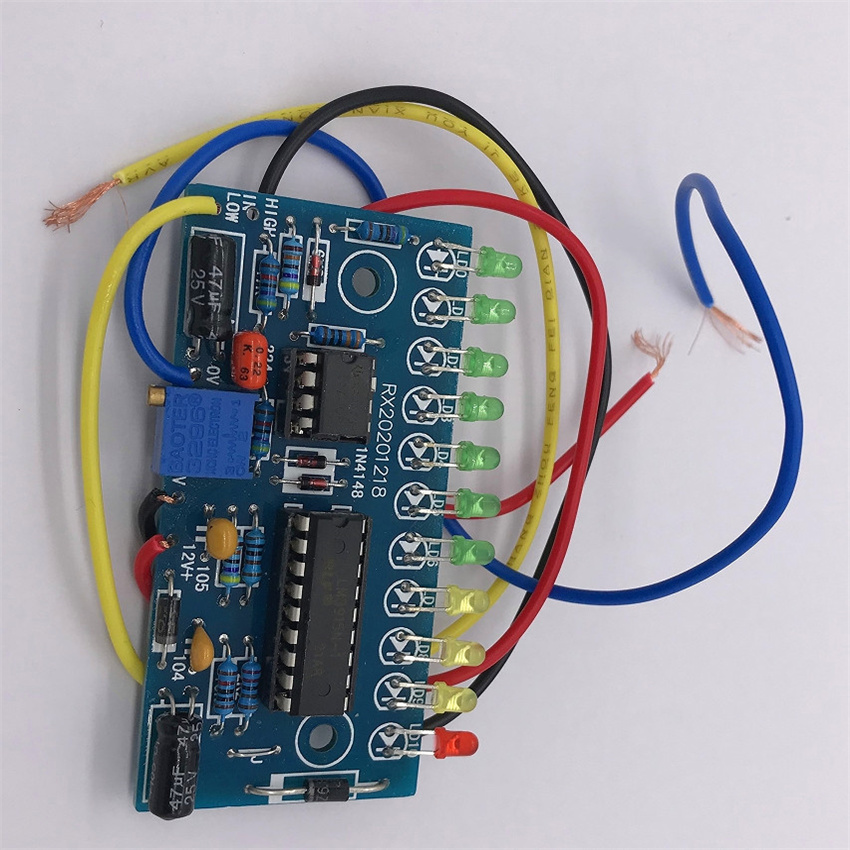10 LED Audio Level Indicator DIY VU Meter Preamp Power Amplifier ...