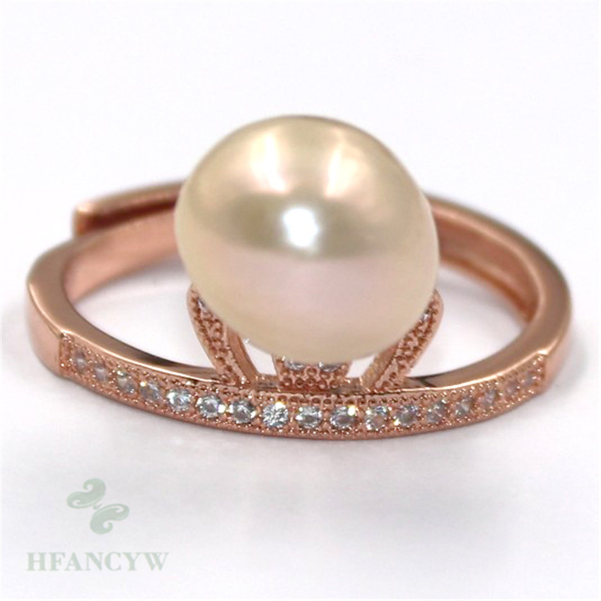 11-12mm Natural Pink Baroque Pearl ring Adjustable 18k Luxury Mesmerizing Diy