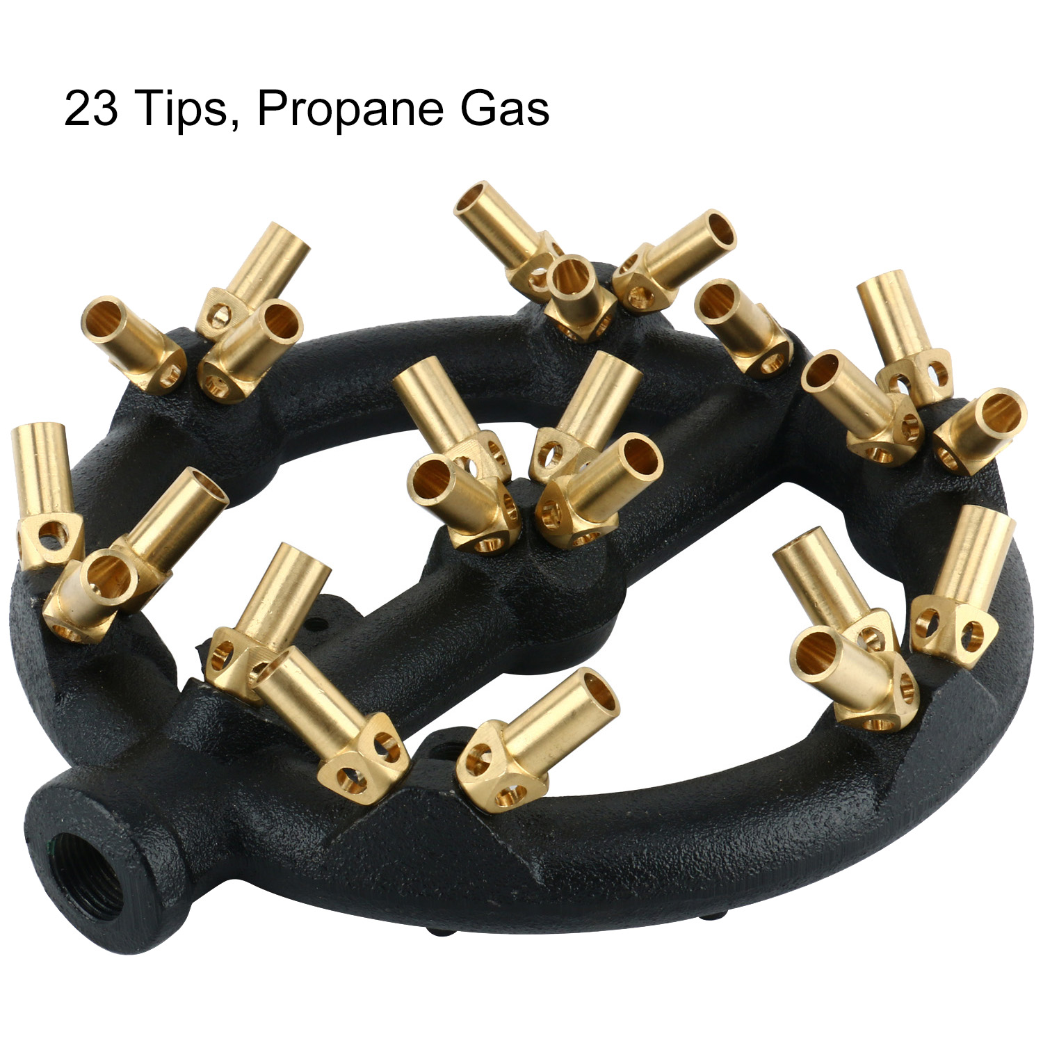 Propane Gas Jet Burner Cast Iron 100,000 BTU 23 Tip Burner For Chinese