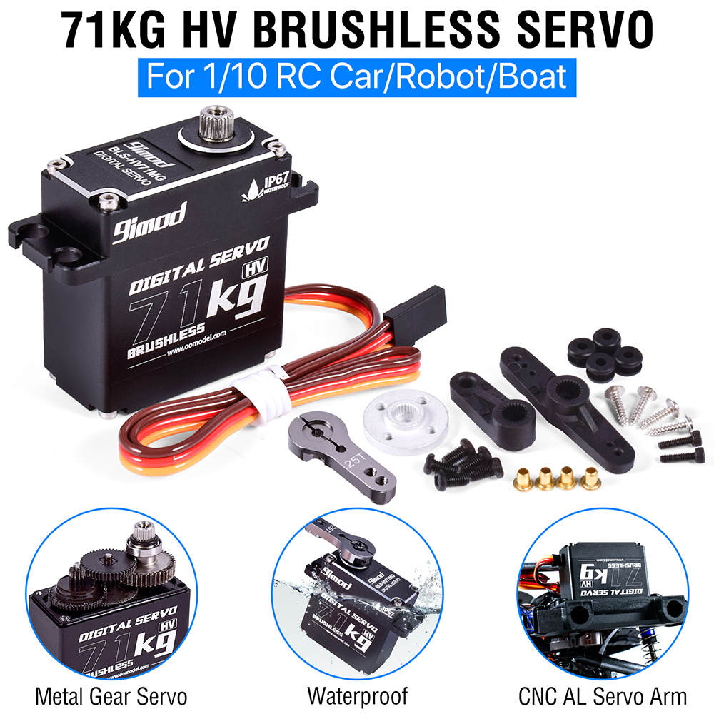 TD-7130MG Waterbestendige Digitale Servo - 30kg - Dubbele As - TD-7130MG