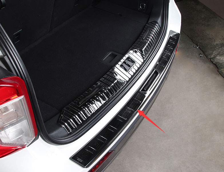 For Ford Explorer 2020-21 Black Titanium Outer Rear Bumper Protector