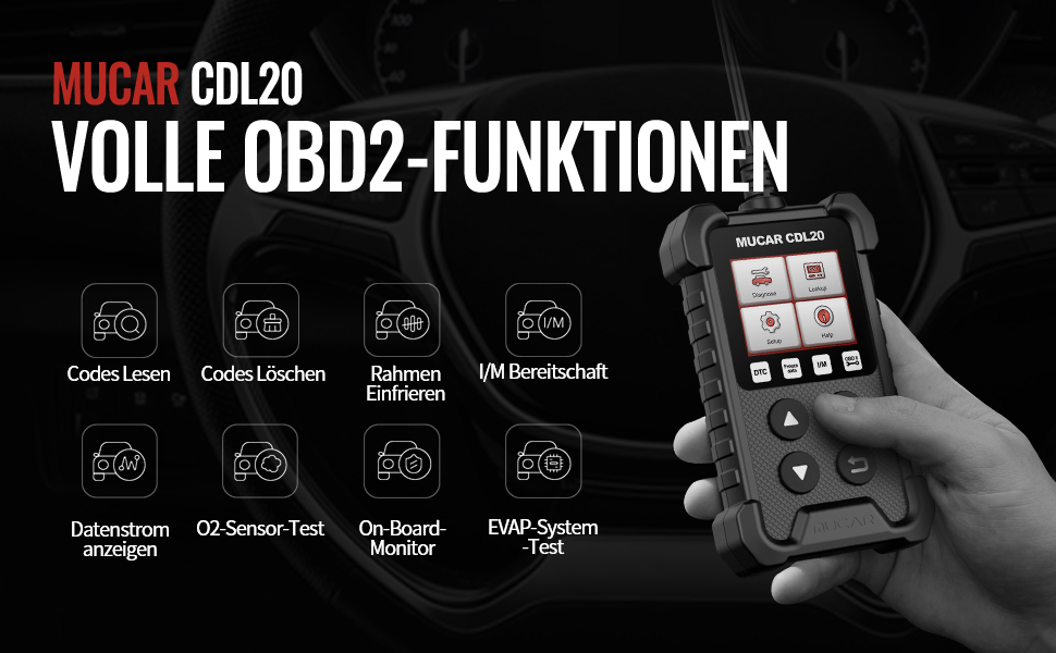 MUCAR CDL20 EOBD Auto ESCÁNER Obd2 Código Lector De Códigosdiagnóstico - Foto 6