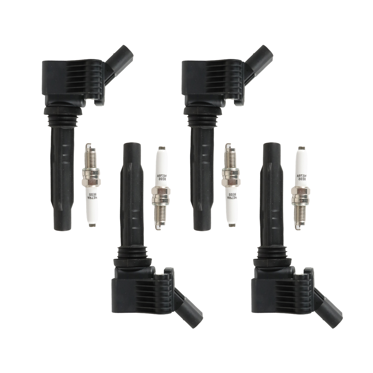 4Pcs Ignition Coil & 4Pcs Iridium Spark Plug for Dodge Dart 13-16 Fiat 500 1.4L