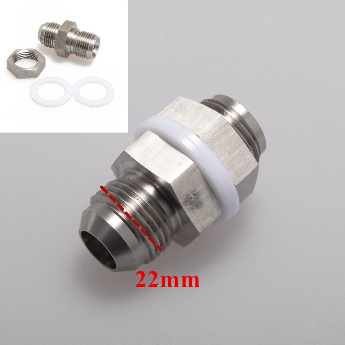 Pack of 2 Natural Stainless Steel Female 1//8 NPT Weld On Bung 1//8 Weldable Fuel Tank Fitting