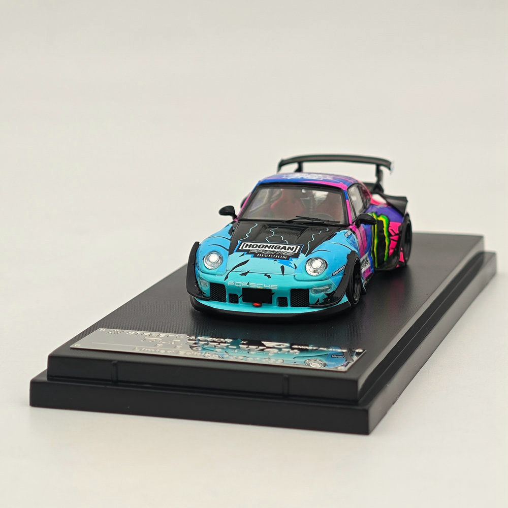 1/64 STREET WARRIOR Porsche 993 RWB Monster Energy painting