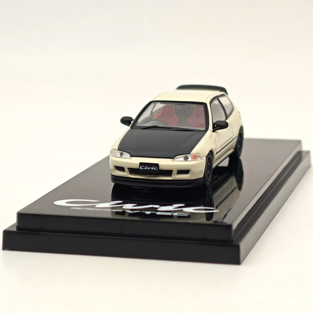 Hobby Japan 1/64 (EG6) JDM White Diecast - Engine Display