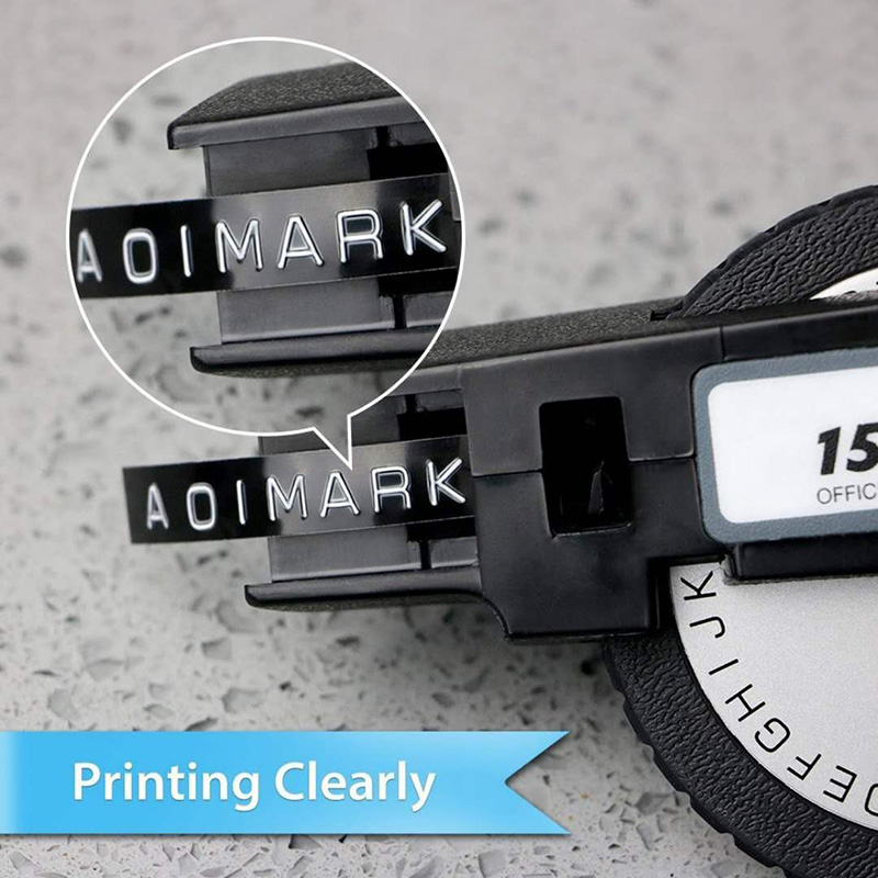 3D Embossed Label Tape Manual PVC Refill Maker DYMO MOTEX Multi Colors UK Stock