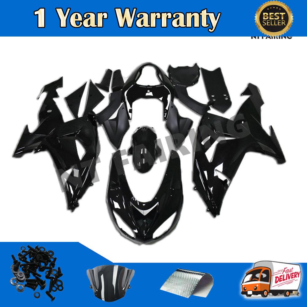 Injection Glossy Black Fairing Kit Fit for Kawasaki Ninja 2006