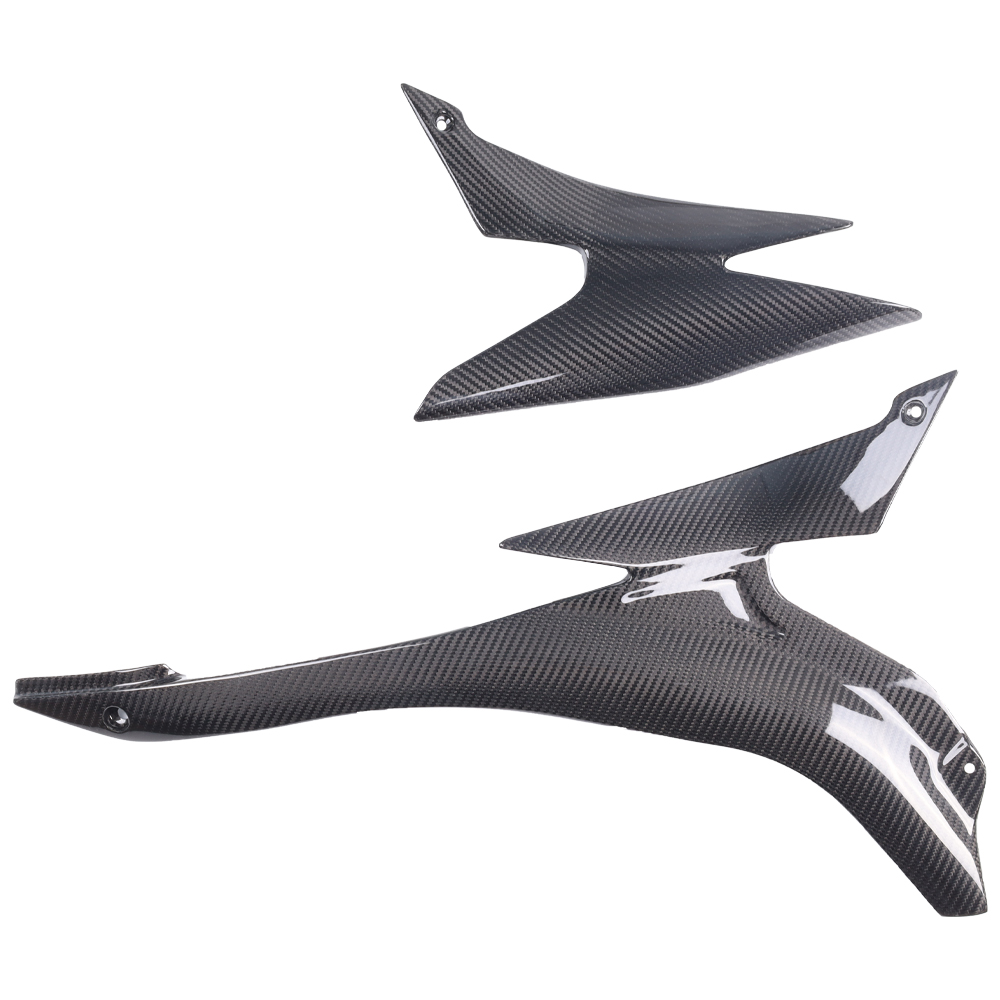 FU 2007-2008 Kawasaki Ninja ZX-6R Seat Side Panels - 100% Carbon