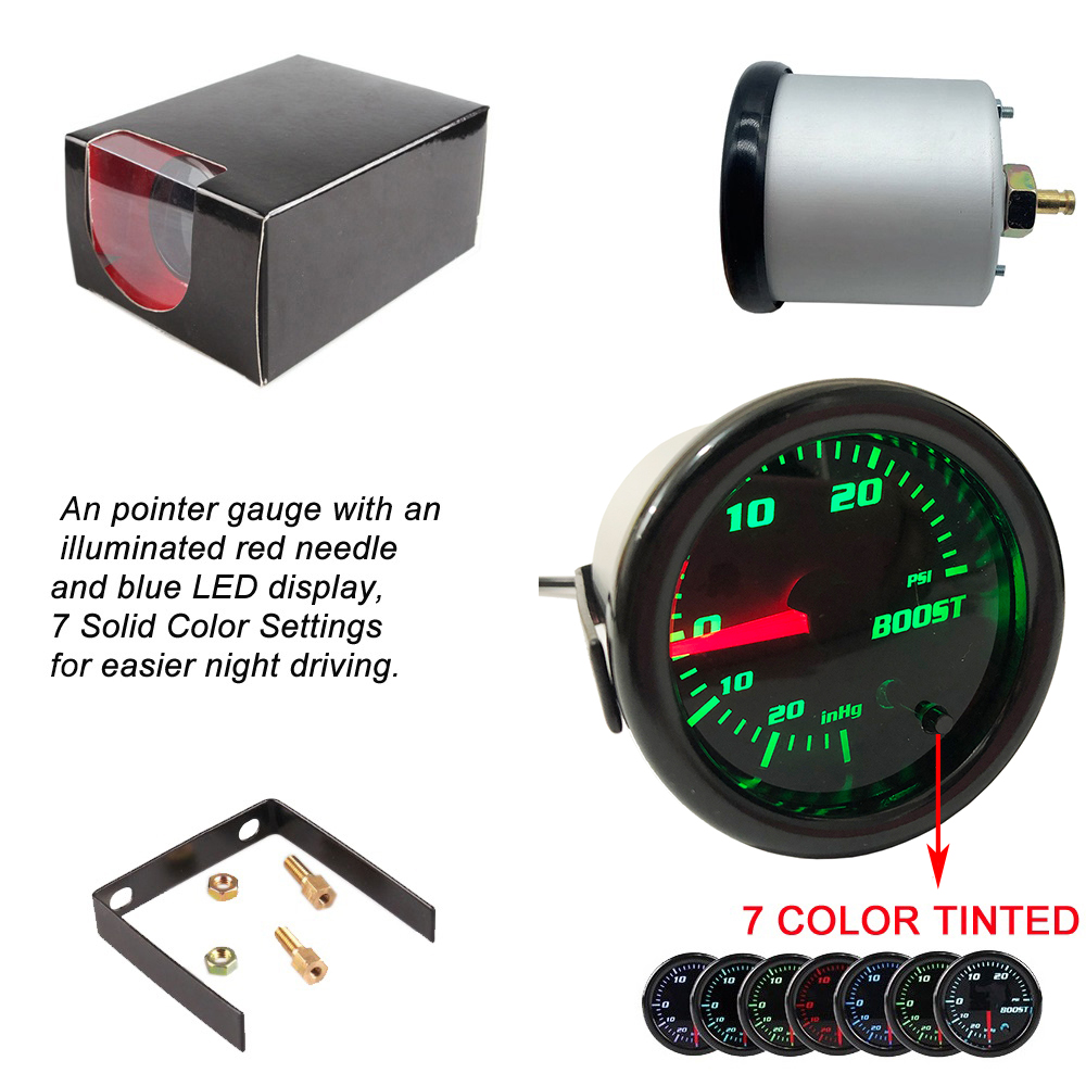 Manual Boost Controller Kit With Digital Gauge - 0-30PSI In-Cabin - Foto 10