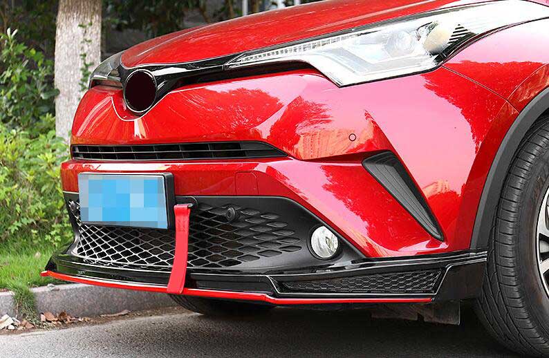 For Toyota CHR CH-R 2018-22 Carbon Fiber Sports Front Bumper Lip
