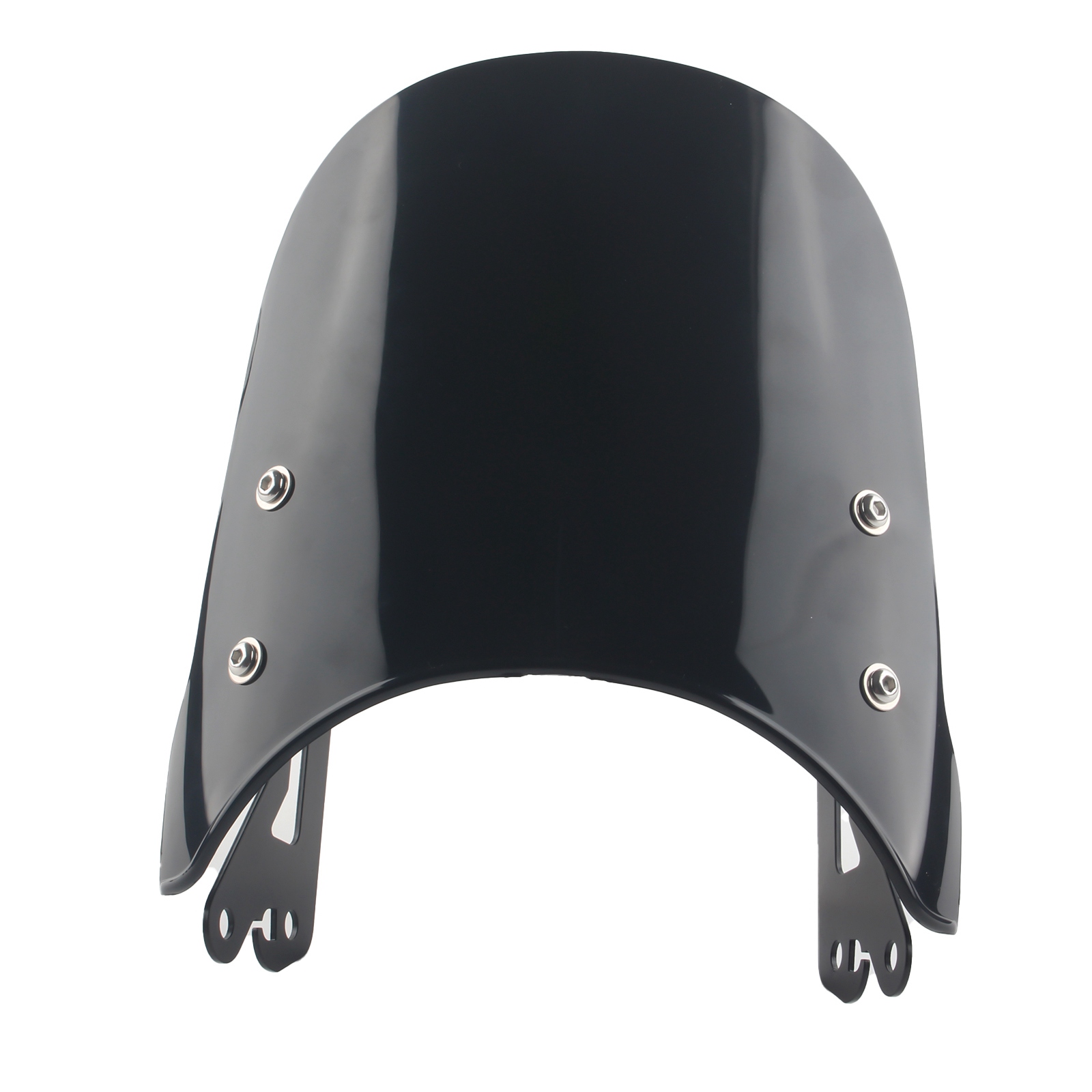 Cupolino Windschild Für Royal Enfield Hunter 350 - Schwarzer Winddeflektor Aus Acryl