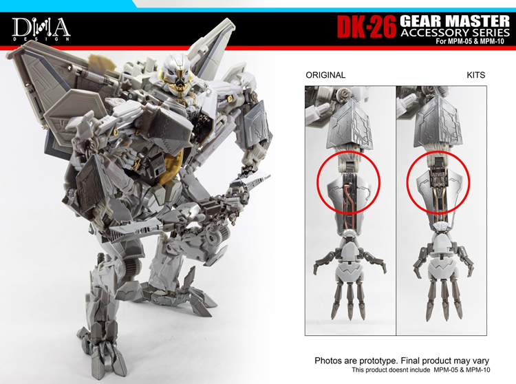 New DNA DK-26 Upgrade Kits For MPM-05 Barricade MPM-10 Starscream
