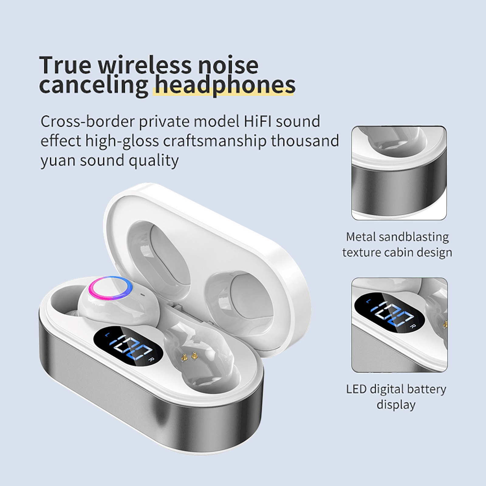 TWS Wireless Bluetooth Headphones Earphones Earbuds in-ear For iPhone Samsung