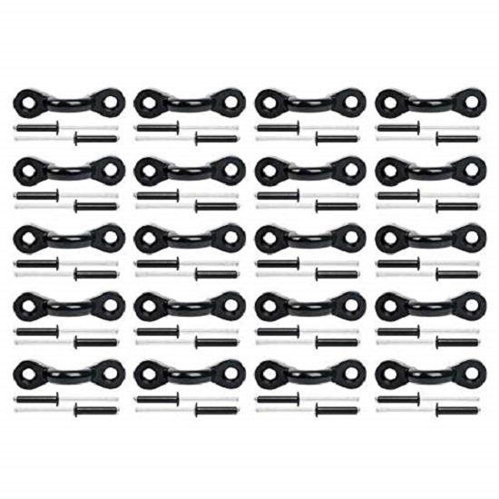 West Coast Paracord Nylon Deck Loop Kayak Tie Down Pad Eye 3//8/” Opening for Kayaks and Canoes 10 Pieces