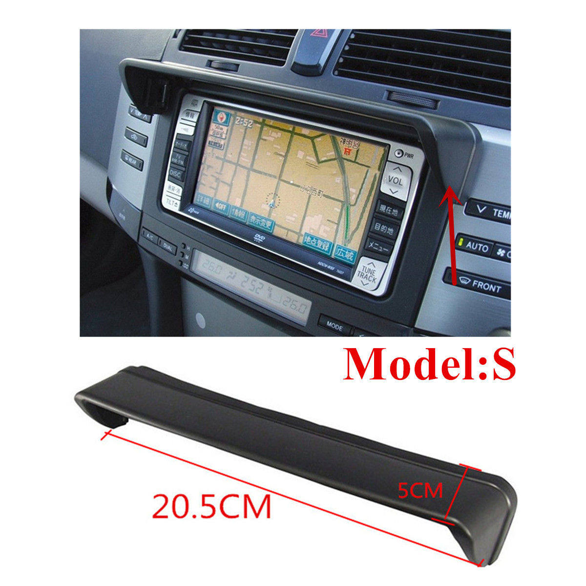 20.5 x 5CM Car GPS Navigation Hood Sun Shade Navigator Screen Block (Model S) eBay