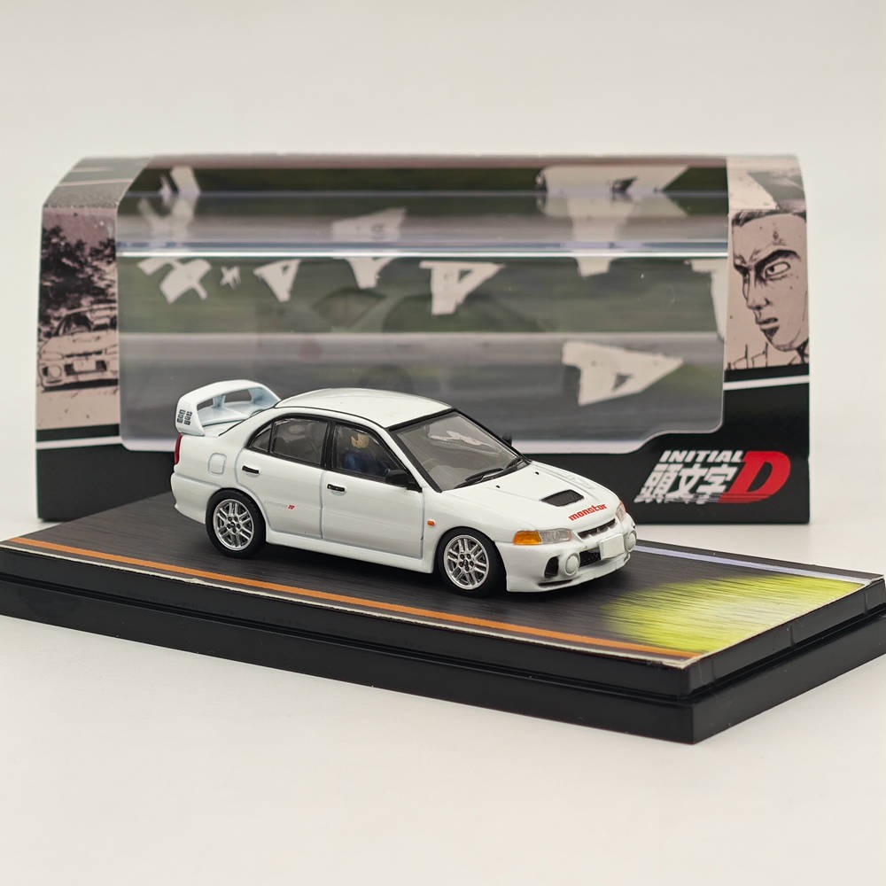 Hobby Japan 1/64 Mitsubishi Lancer RS Evolution IV INITIAL D White