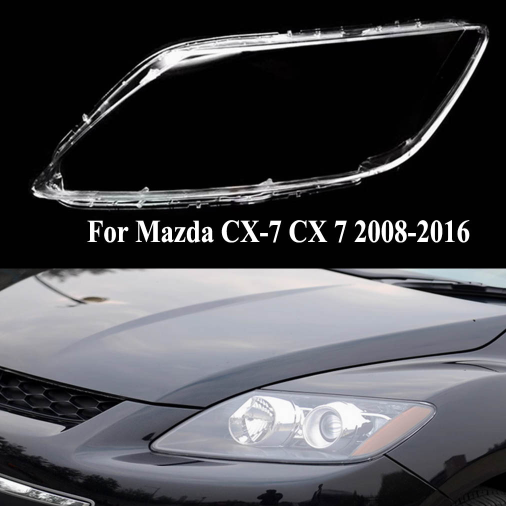 For Mazda CX-7 CX 7 08-16 Front Headlight Lens Cover Transparent
