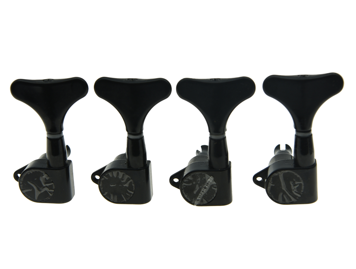 Black Left Handed Sealed Bass Tuners Tuning Pegs 4 String Bass Machine