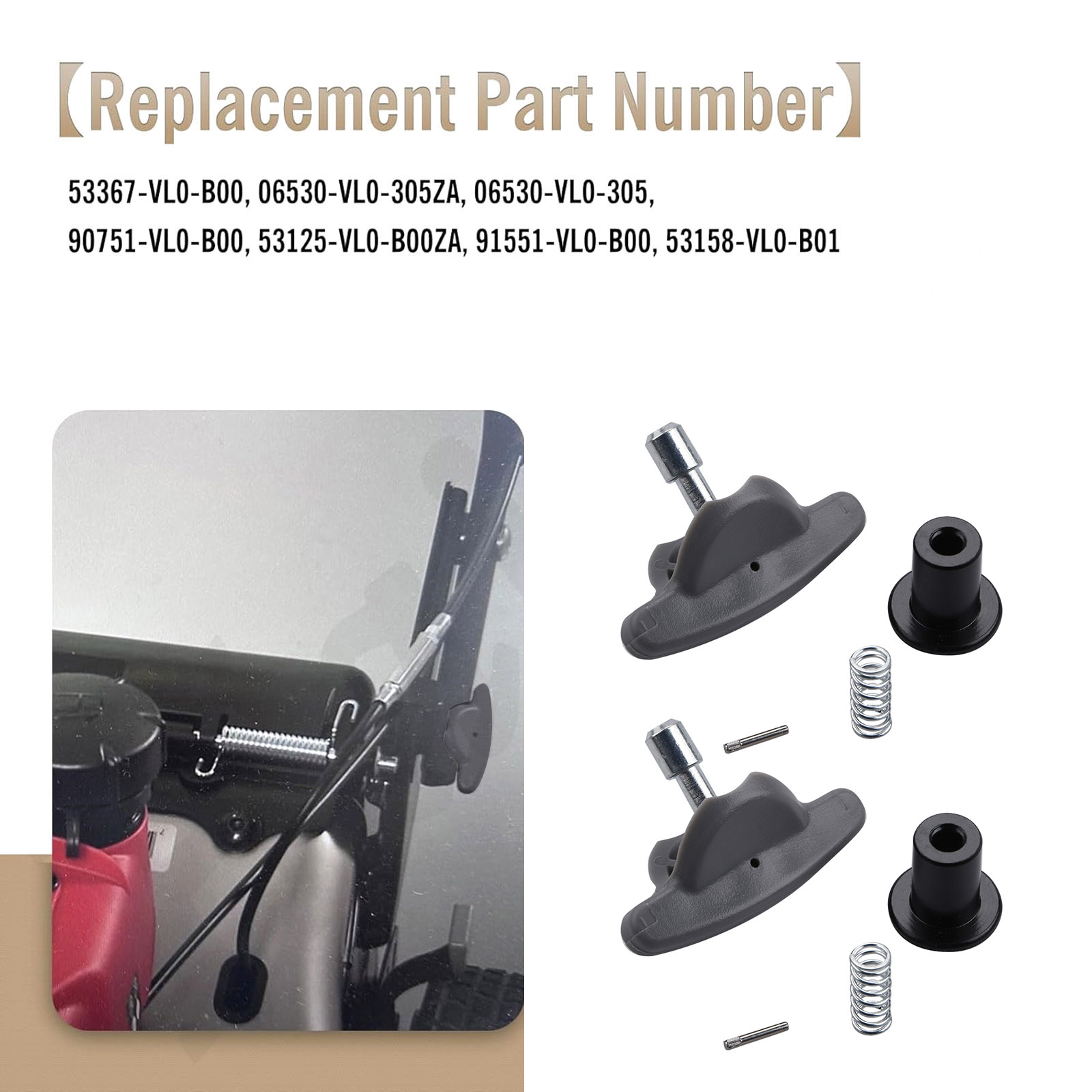 OEM 06530-VL0-315ZA Handle Adjuster Kit Set For Honda HRR216