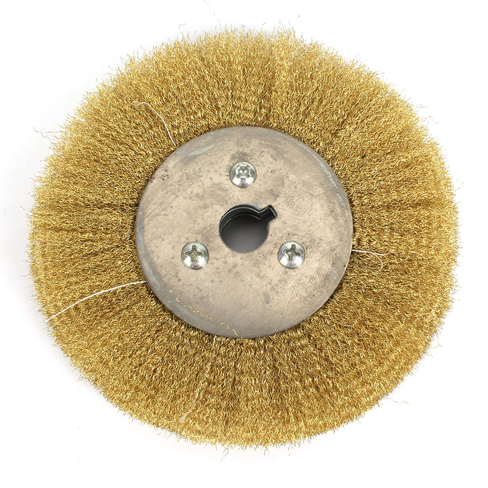 150mm Soft Brass Wire Wheel Pure Copper Brush For Bench Grinder Metal