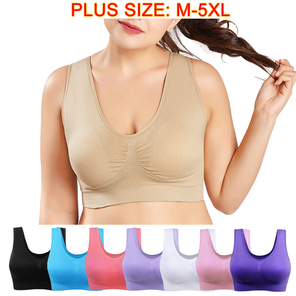 Yoga Vest Seamless Bra Tops Gym Underwear 3 Colors M L XL