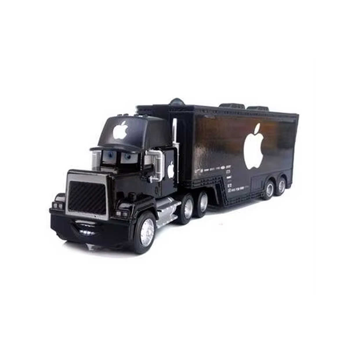 Disney Pixar ミニカー 84 アップルロゴ付き 1-2Pcs Disney Pixar Car Black Apple Mack Hauler Truck+NO.84 Car