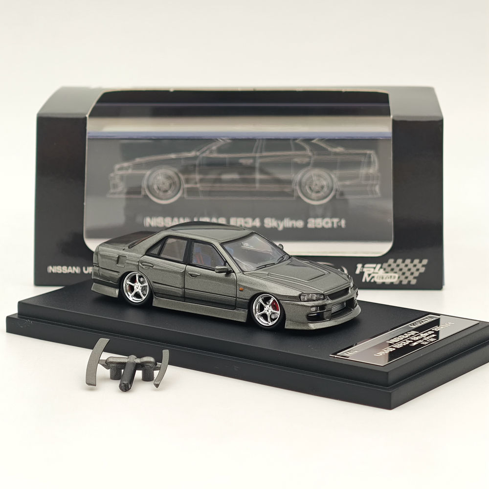 Mortal & OM 1/64 Nissan ER34 uras SKYLINE Diecast Toy Car