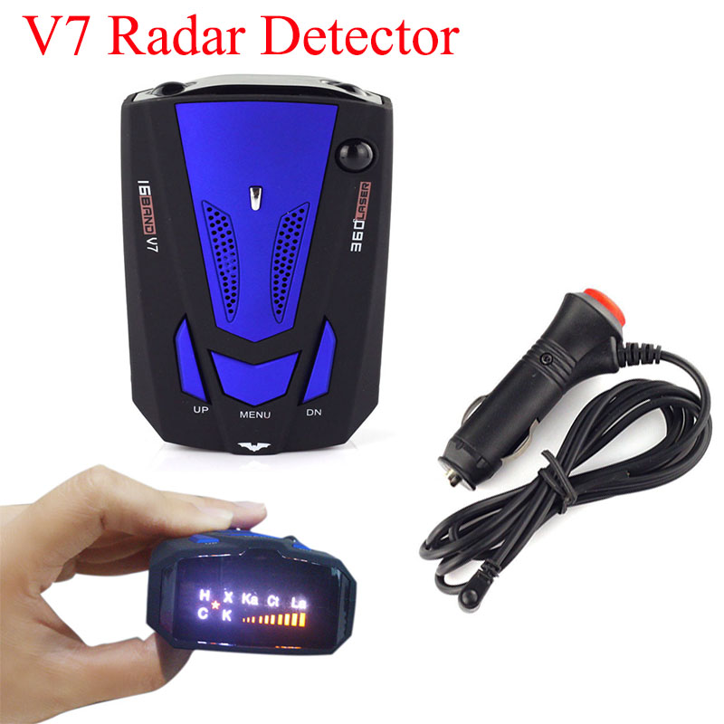 Car 16 Band 360 Degree LED V7 GPS Speed Safety Radar Laser Detector