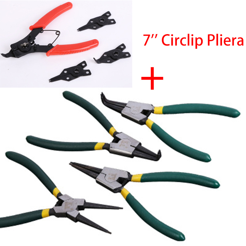 Snap Ring Pliers Plier Set 7'' Circlip Combination Retaining Clip Tools NEW