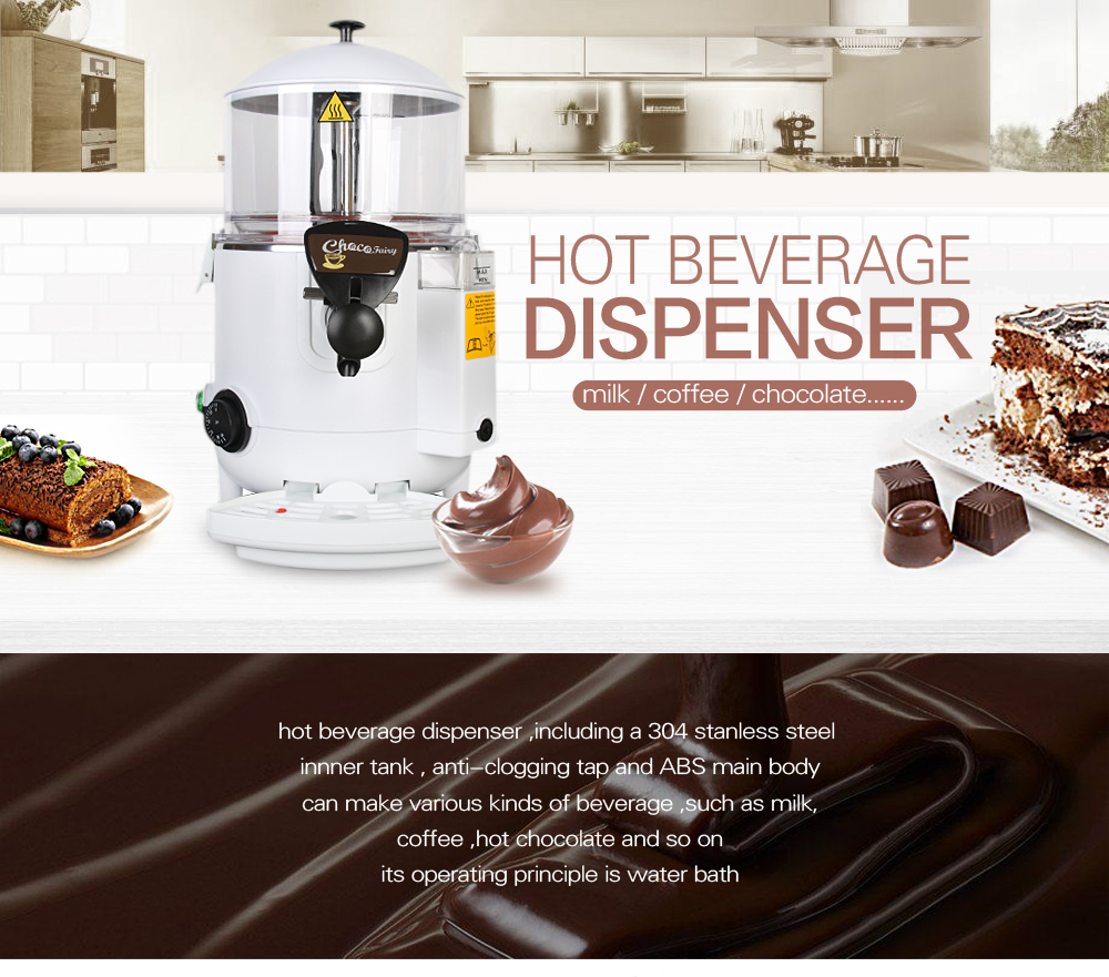 ITOP Chocolate Machine 5L Hot Chocolate Dispenser Beverage Warmer