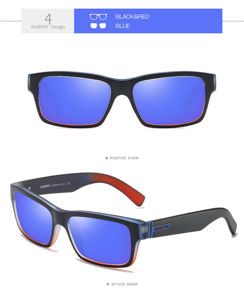 DUBERY Men Women Vintage Polarized Sunglasses Driving Outdoor Eyewear Fishing TY