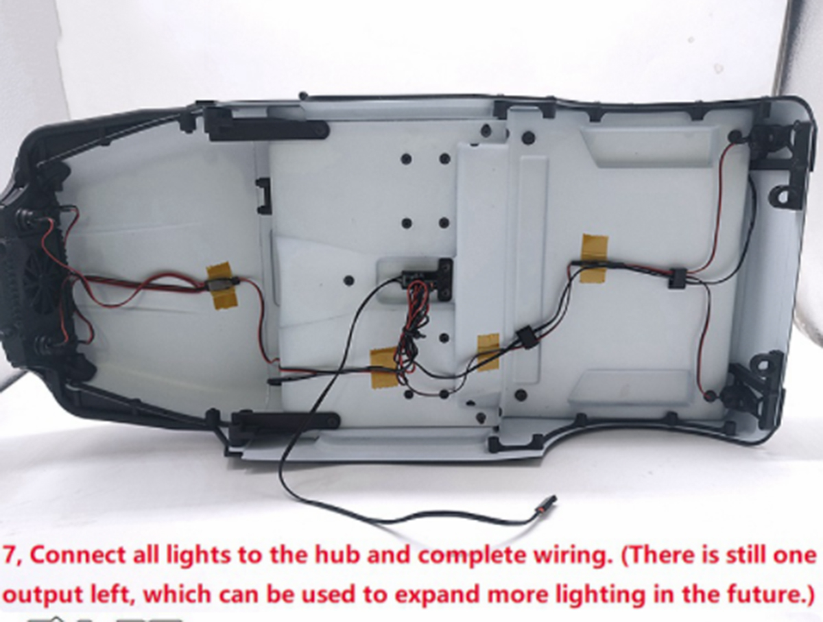 Luces De Arco Para Ruedas RC - Kit LED Compatible Con Axial SCX10 III Jeep CJ-7, 5-7,4V