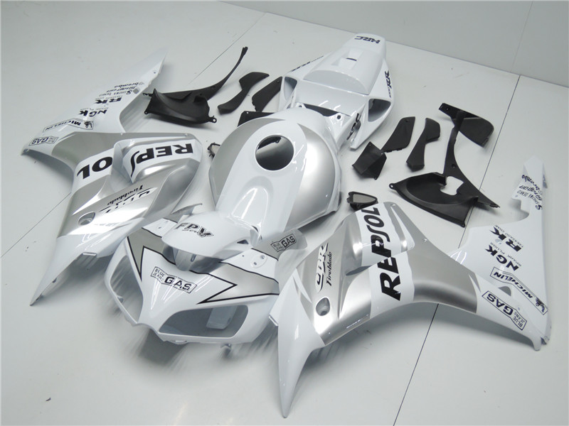 Fairing Kit 7 parts MX Style white Honda HM 50