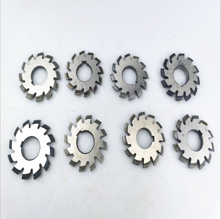 8pcs/Set M1.5 PA20 18 Bevel Involute Gear Cutters HSS Module 1.5 gear