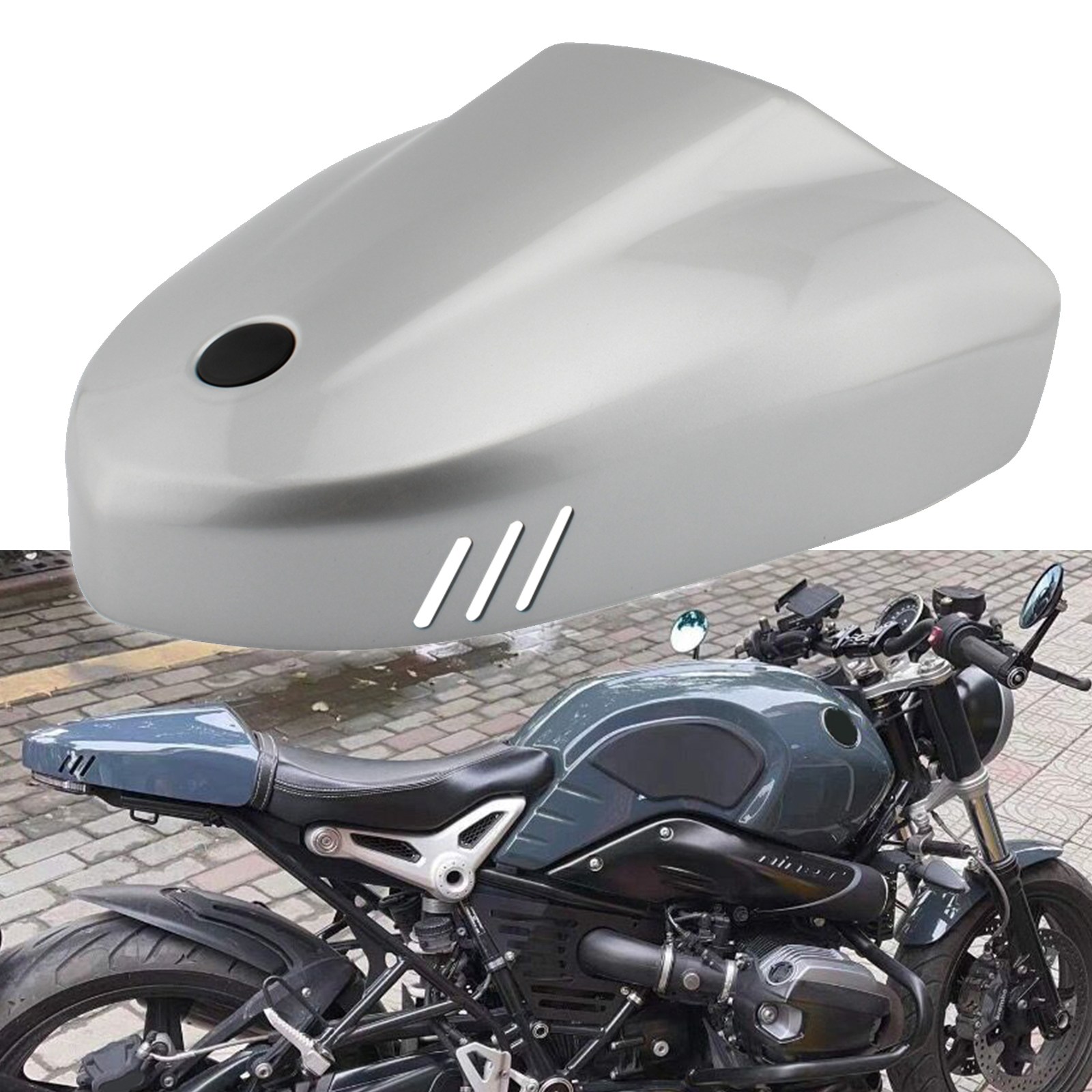 BMW Rninet リヤシートカウル For BMW R NINE T PURE RACER 14-21 Tail Hump Pillion Rear Seat Cowl