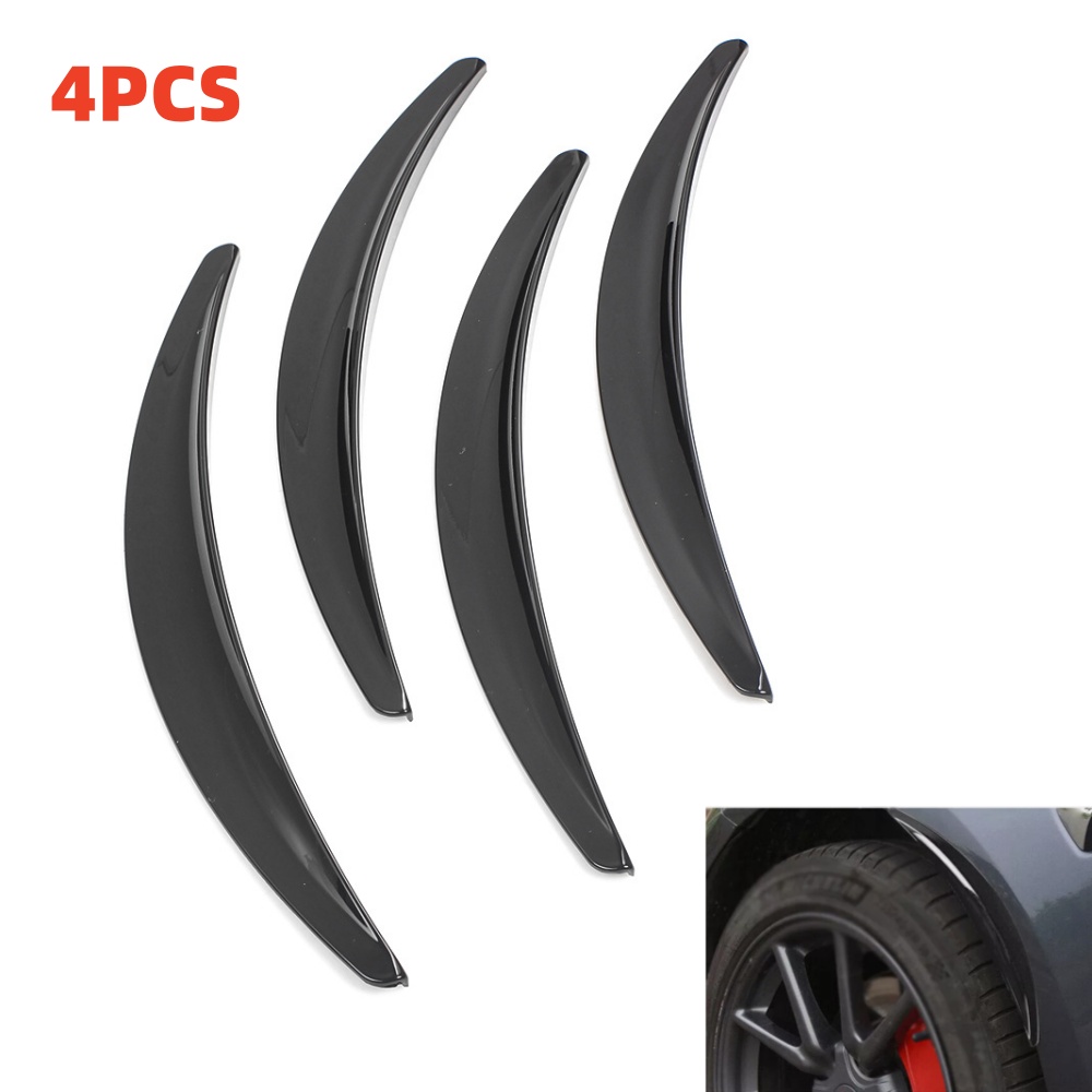 thumbnail image 2 of 2PCS Black Rubber Wheel Eyebrow Arch Trim – Fender Flare Protectors, Universal Fit 2 of 5