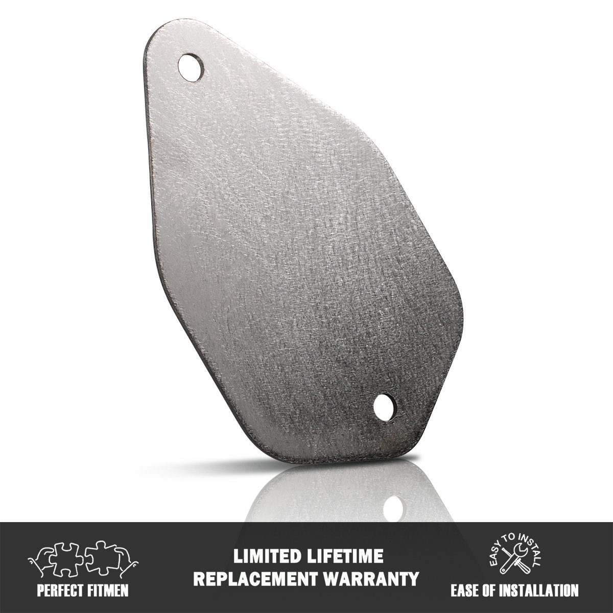 For Peterbilt Roof Plates Horn Kit Block Off Stainless Steel