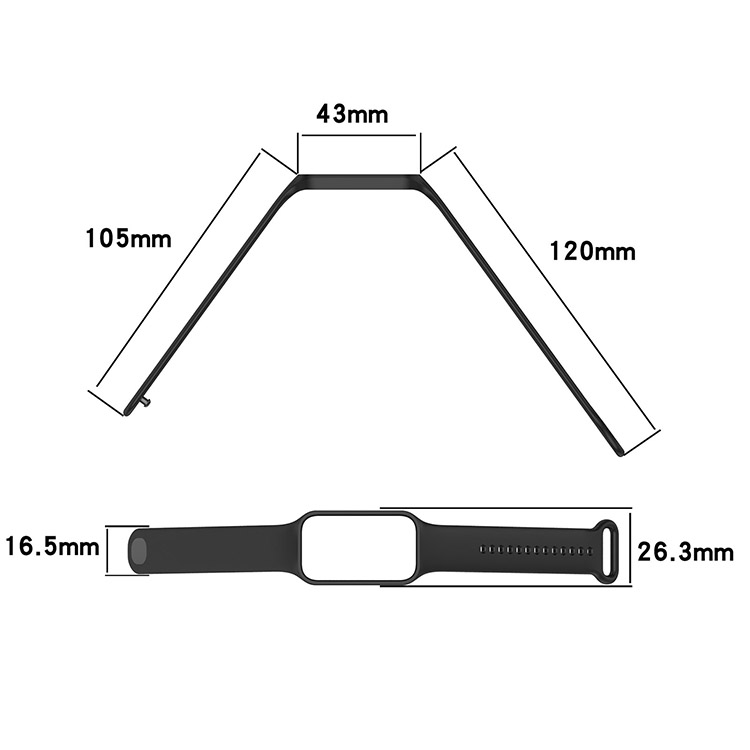 Cinturino Xiaomi Redmi Smart Band 2 in TPU verde oliva, 135-215 mm