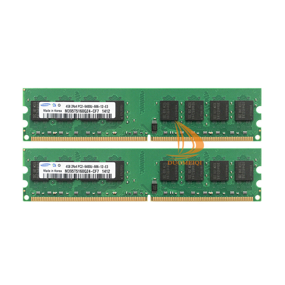 PC2 6400U DDR2 800MHz 1x 2GB LO Dimm Computer PC Desktop Memoria RAM Samsung Hynix Micron 2GB