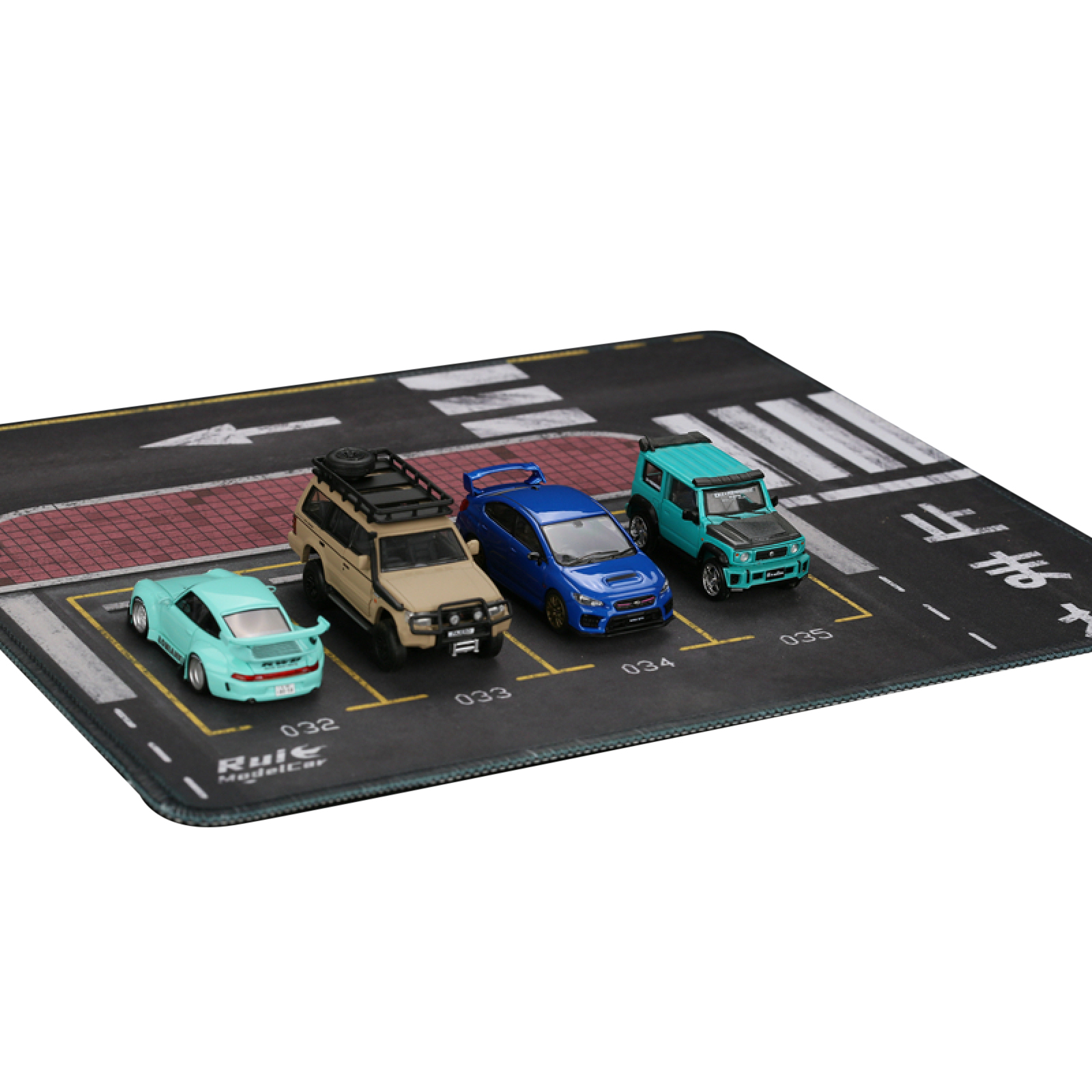 Tappetino Parcheggio In Gomma Scala 1:64 – 2 Misure – Per Esposizione Modellini Auto E Macchinine