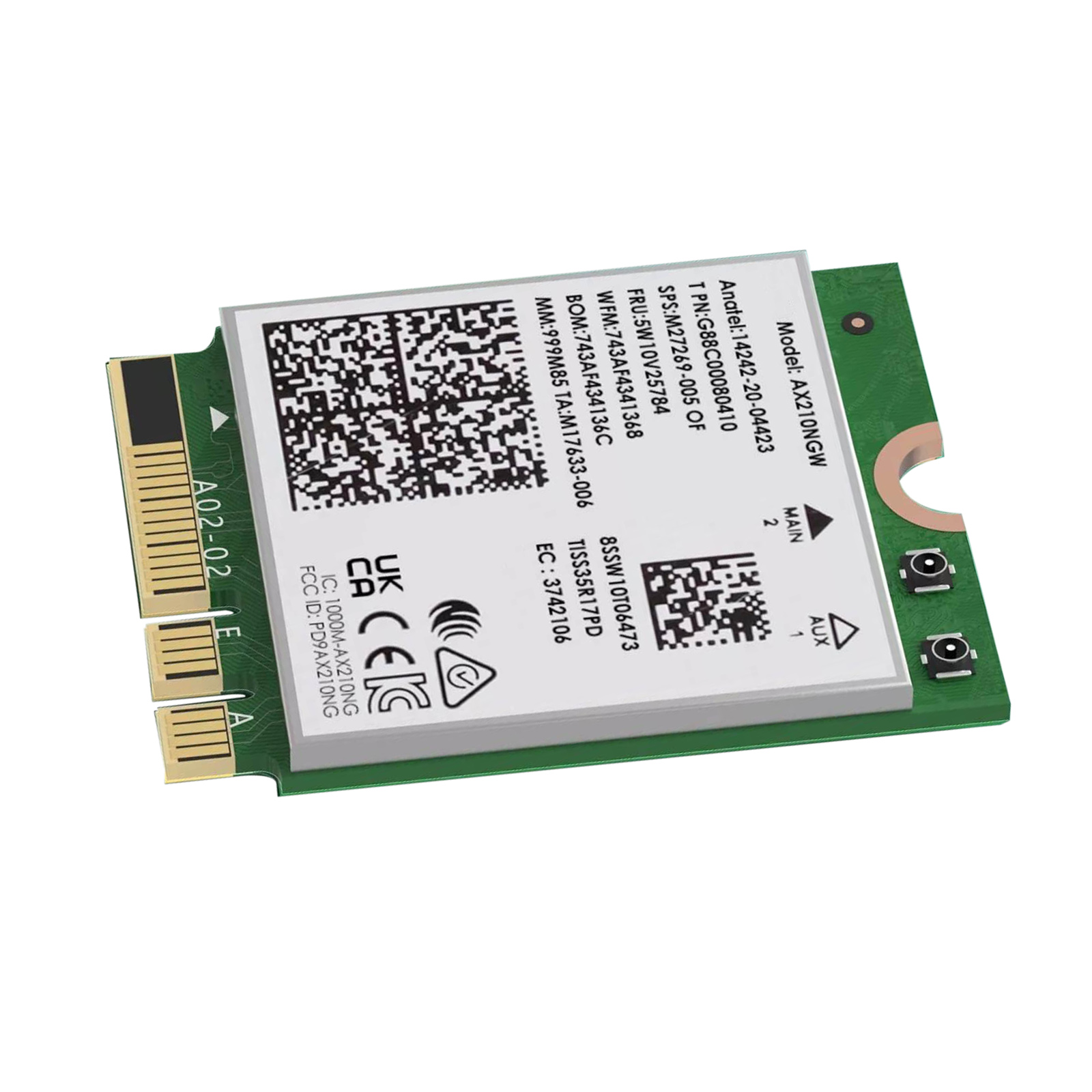 WiFi 6E AX5400 M.2 Module Compliant With 802.11 Ax Specification For ...