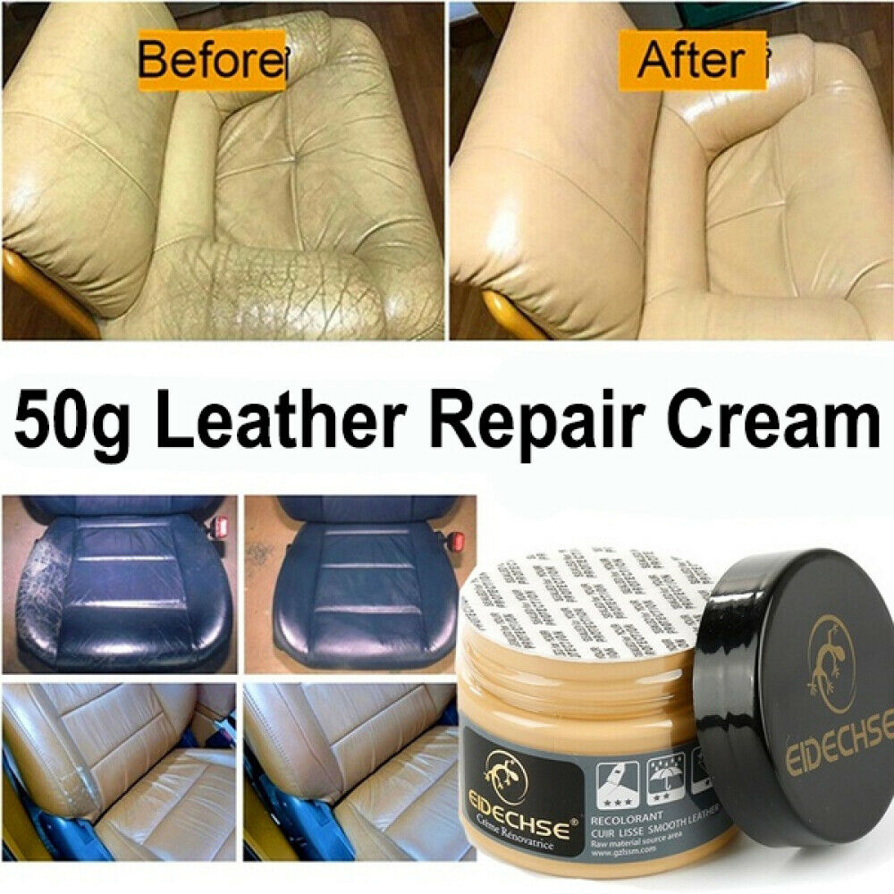 Scratch Doctor Compact Leather Repair Kit for small repairs, rips, tears  and holes Light Cream