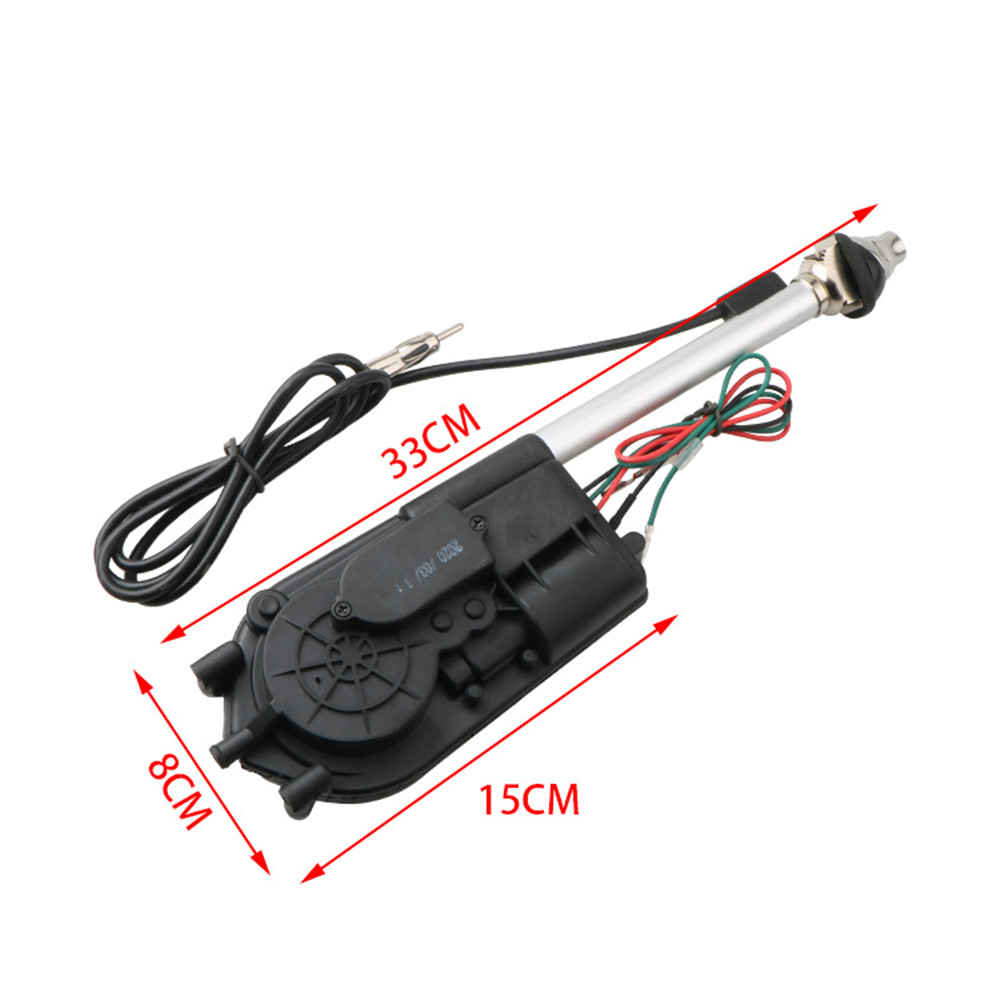 12V Universal Electric Telescopic Antenna – 87cm, AM/FM, For VW, Opel, Ford, BMW, Mercedes, Seat