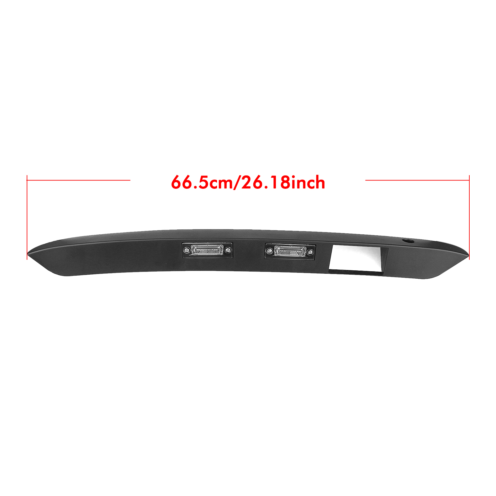Car Rear Number Plate Trim With Light Tailgate Grip For VW Caddy